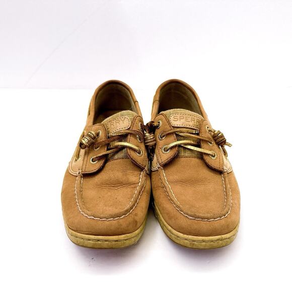 Sperry Top Sider Angelfish Loafer Gold Tan Boat Shoes Women's Size 7 M STS90823 - Picture 3 of 9